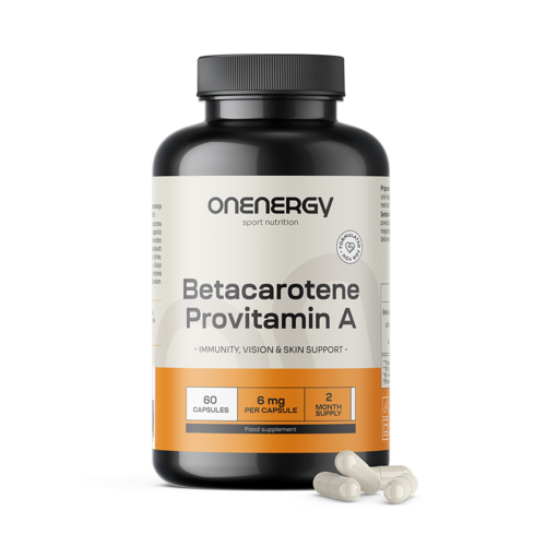 Beta-karoten (provitamín A), 60 kapslí