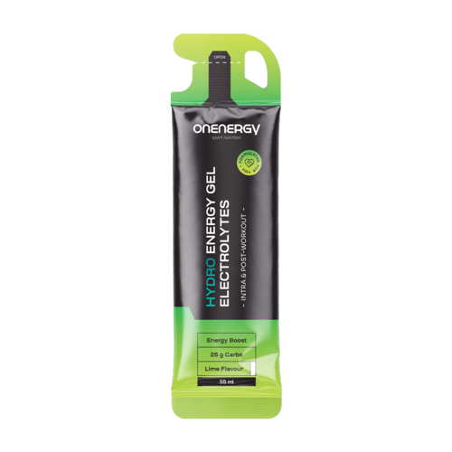 Hydro energetický gel s elektrolyty – limeta, 55 ml