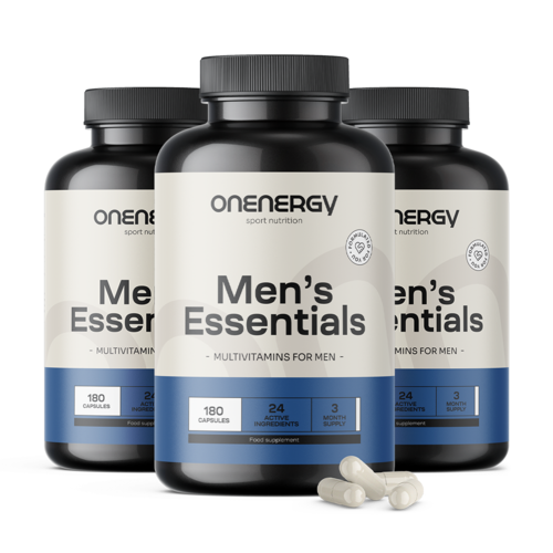 3x Men’s Essentials – multivitamíny pro muže, dohromady 540 kapslí