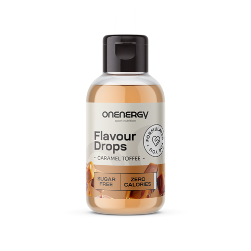 Flavour Drops kapky  se sladidlem – toffee karamela, 50 ml