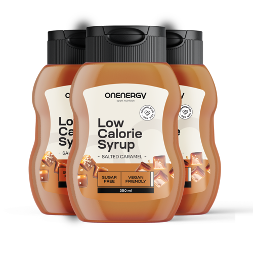 3x Nízkokalorický sirup se sladidly – slaný karamel, dohromady 1050 ml