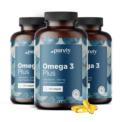 3x Omega-3 Plus 1000 mg, dohromady 540 měkkých kapslí
