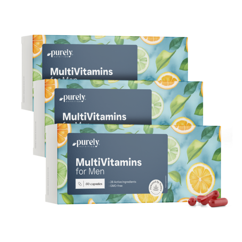 3x Multivitamíny pro muže, dohromady 180 kapslí