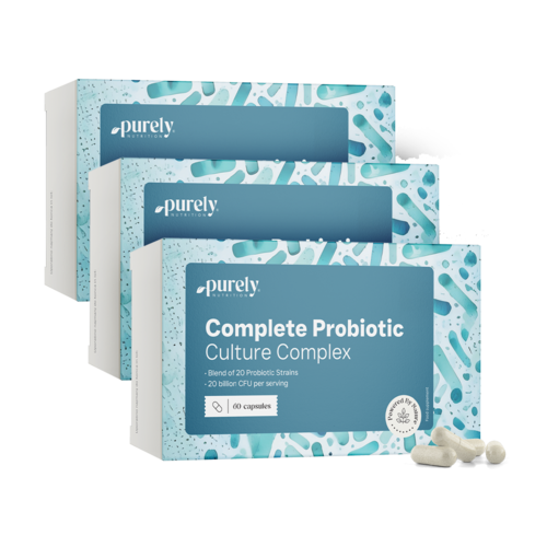 3x Complete Probiotic Culture – komplex mikrobiologických kultur, dohromady 180 kapslí
