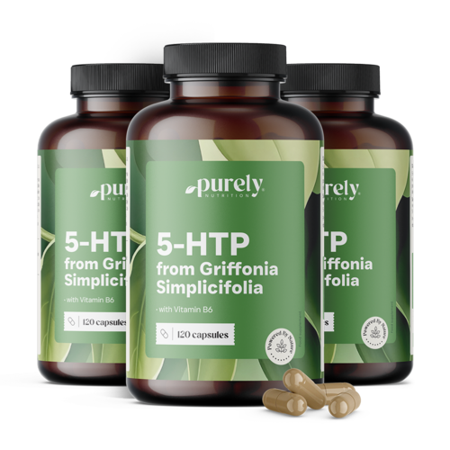 3x 5-HTP 150 mg - Griffonia Simplicifolia, dohromady 360 kapslí