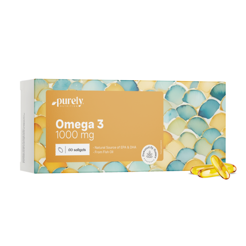 Omega-3 1000 mg – z rybího oleje, 60 měkkých kapslí