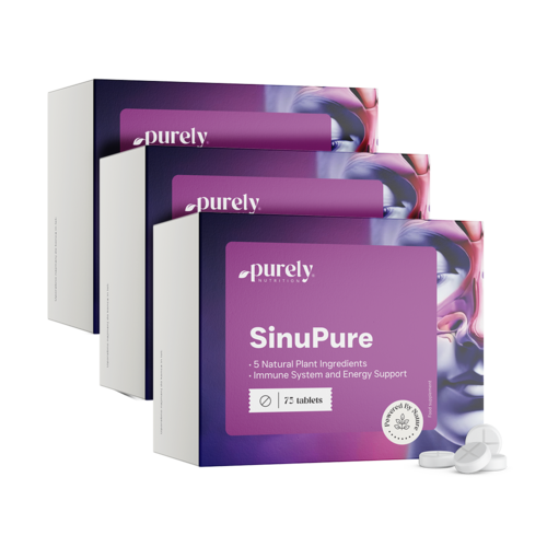3x SinuPure - podpora 5 bylin, dohromady 225 tablet