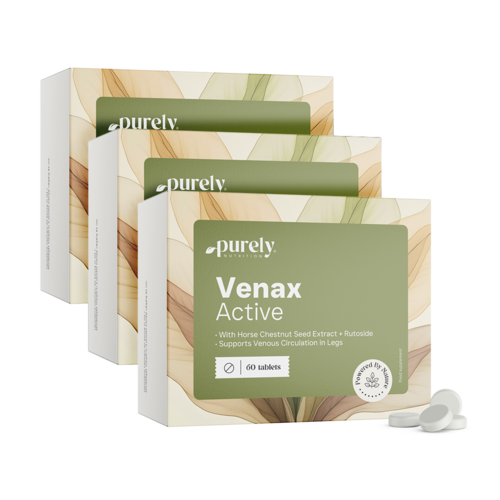 3x Venax Active - komplex na cévy a krevní oběh, dohromady 180 tablet