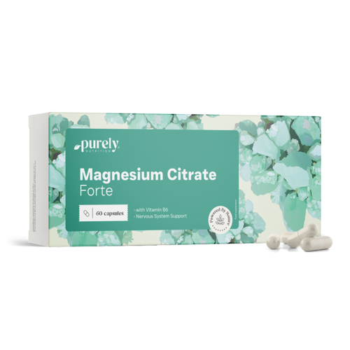 Magnézium citrát Forte + vitamín B6, 60 kapslí