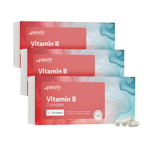3x Vitamín B-komplex, dohromady 180 kapslí