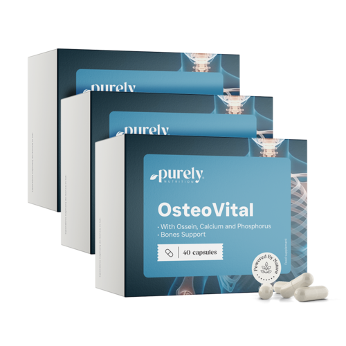 3x OsteoVital - komplex osseinu, vápníku a fosforu, dohromady 120 kapslí