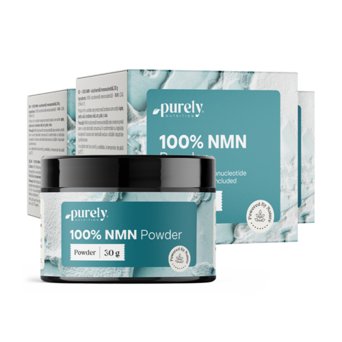 3x 100 % NMN – nikotinamid mononukleotid, dohromady 90 g