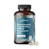 Glukosamin, chondroitin, MSM a kyselina hyaluronová, 120 kapslí