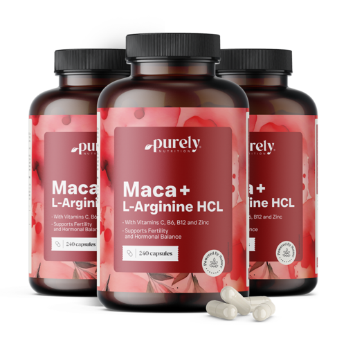 3x Maca 4000 mg + L-arginin HCl, dohromady 720 kapslí