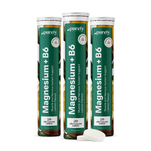 3x Magnézium + vitamín B6 - šumivé tablety, dohromady 60 šumivých tablet