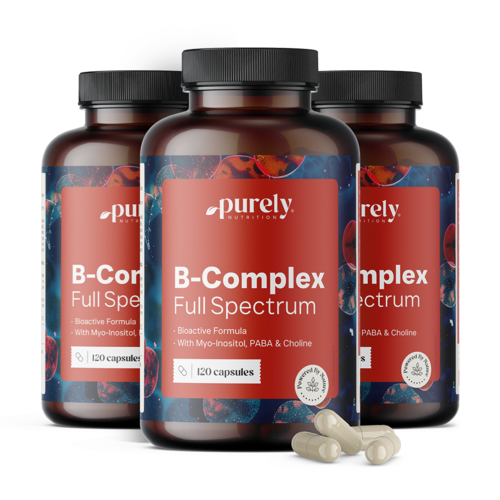 3x B-komplex – celé spektrum vitamínů B, dohromady 360 kapslí