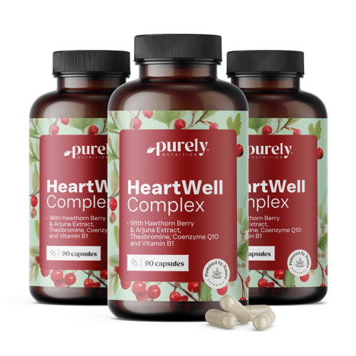 3x HeartWell - komplex přírodních výtažků, dohromady 270 kapslí