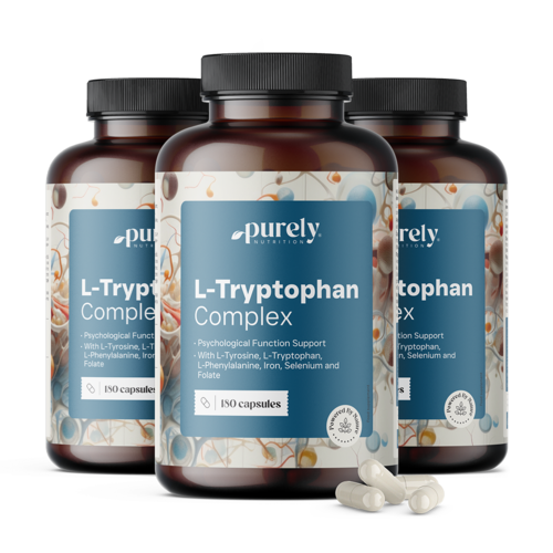 3x L-tryptofan komplex – podpora funkce psychiky, dohromady 540 kapslí