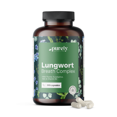 Lungwort Breath Complex – plicník s tymiánem a eukalyptem, 180 kapslí