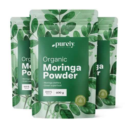 3x BIO Moringa v prášku, dohromady 1200 g