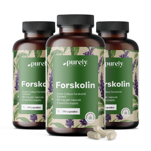 3x Forskolin 80 mg, dohromady 270 kapslí