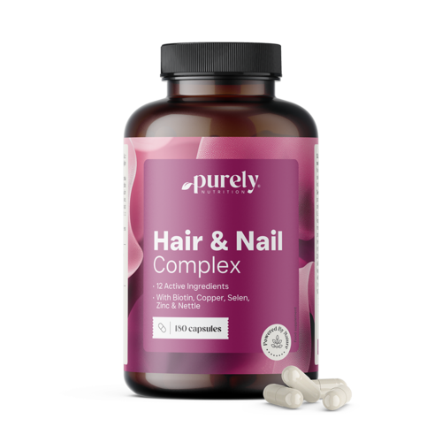 Hair & Nail Complex – vitamíny a minerály na vlasy a nehty, 180 kapslí