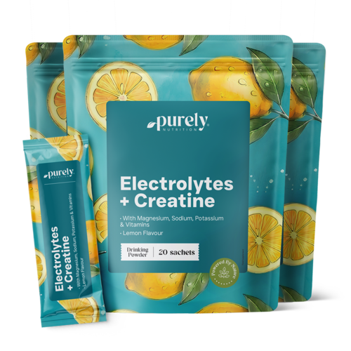 3x Elektrolyty s kreatinem – citron, dohromady 60 sáčků