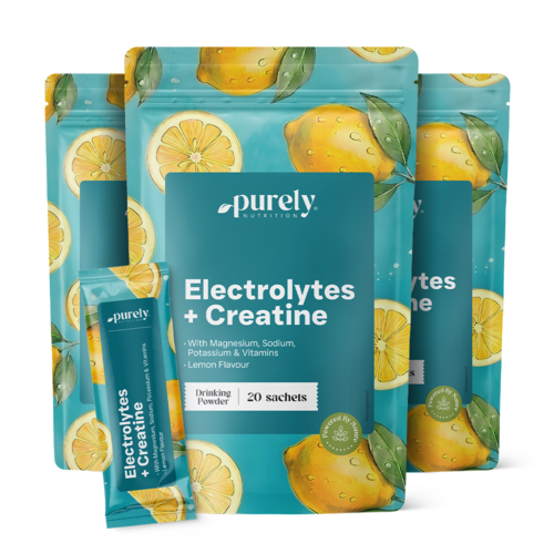 3x Elektrolyty s kreatinem – citron, dohromady 60 sáčků