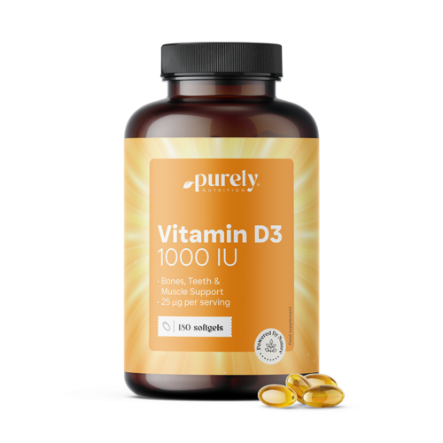 Vitamín D3 1000 m.j., 180 měkkých kapslí