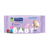 Dětské hydratační ubrousky s aloe vera, 60 ubrousků