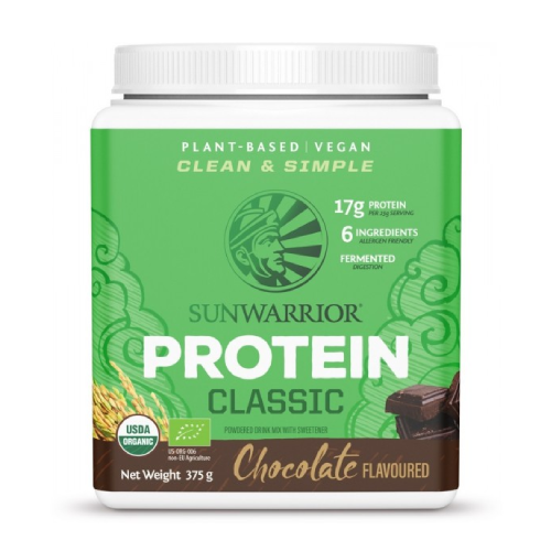 BIO Veganský protein ve formě prášku se sladidlem - čokoláda