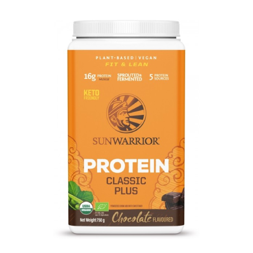 BIO Veganský protein Plus se sladidlem - čokoláda, 750 g