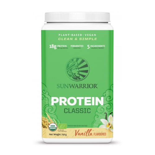 BIO Veganský protein se sladidlem - vanilka, 750 g