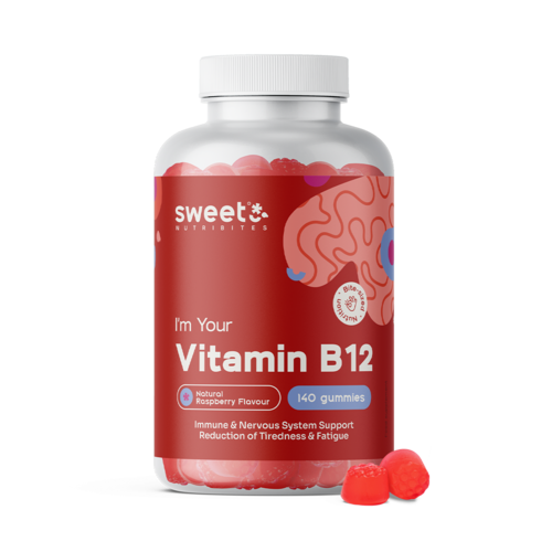 Vitamín B12 500 µg, 140 gumových bonbonů