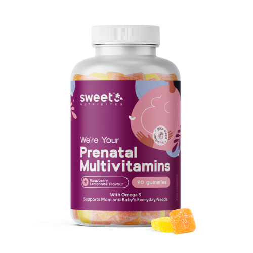 Prenatální multivitamíny + omega-3, 90 gumových bonbonů