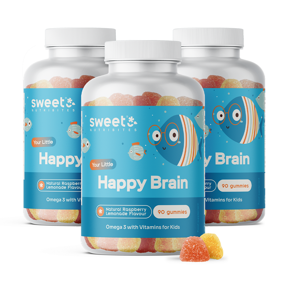 Happy Brain – gumové bonbony pro děti s omega-3 mastnými kyselinami