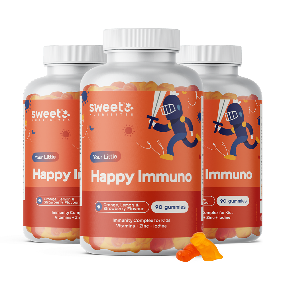Happy Immuno –  gumové bonbony pro děti na imunitní systém
