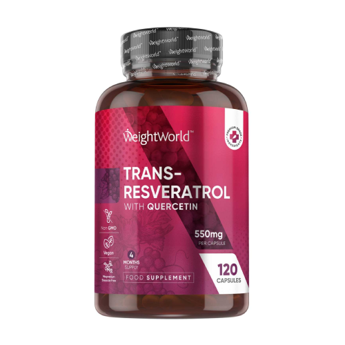 Trans-resveratrol s kvercetinem, 120 kapslí