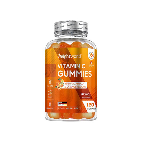 Vitamin C gumi bonboni - Vitamin C želé bonbony