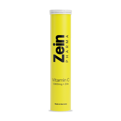 Vitamín C + zinek ve šumivých tabletách.